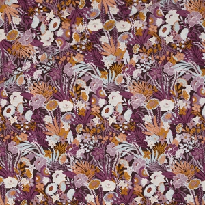 Picture of Flower Wealth - M -  Viscose Rayon - Nocturne Paars
