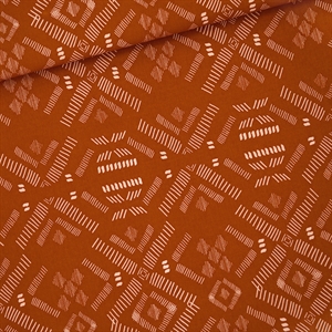 Picture of Pattern Stripes - M - Katoen Canvas Gabardine Twill -Herfstbruin