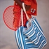 Picture of Summer Horizontals - M - Katoen Canvas Gabardine Twill - Off-White